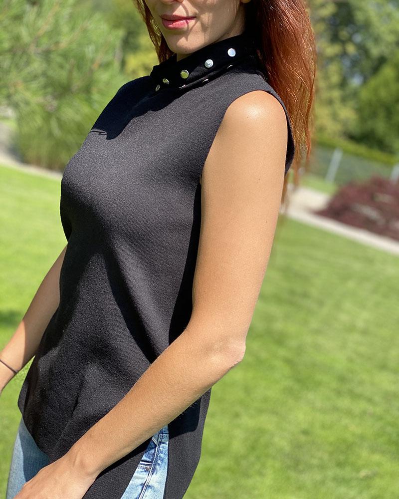 Women's blouse Pinko black turtleneck