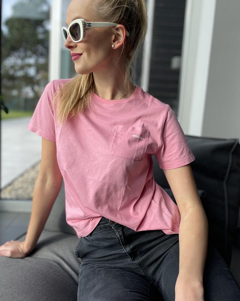 Triko dámské Red Valentino růžové s kapsičkou