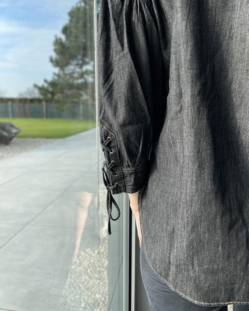 Women's shirt Ralph Lauren black-grey