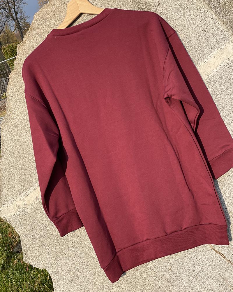 Mikina dětská N°21 vínová