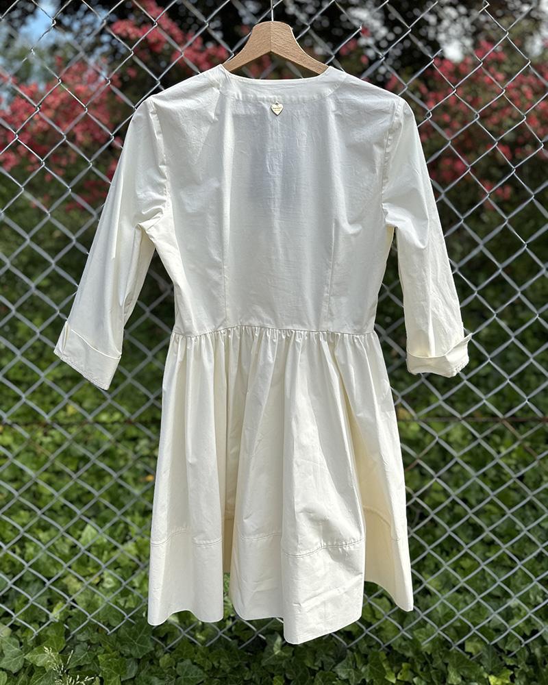 Šaty dámské Twinset krémové