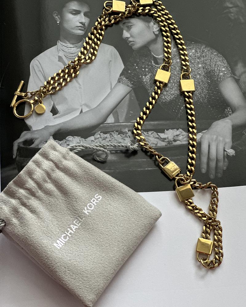 Řetízek dámský Michael Kors pozlacený