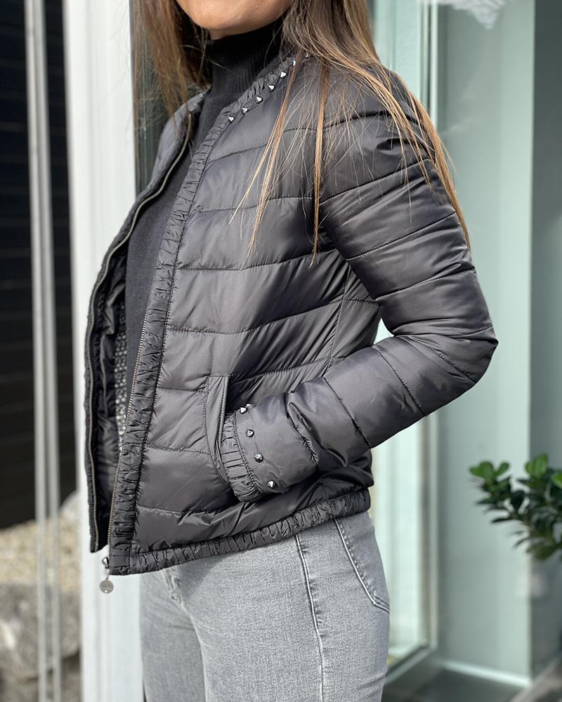 Guess women's jacket black with prints
