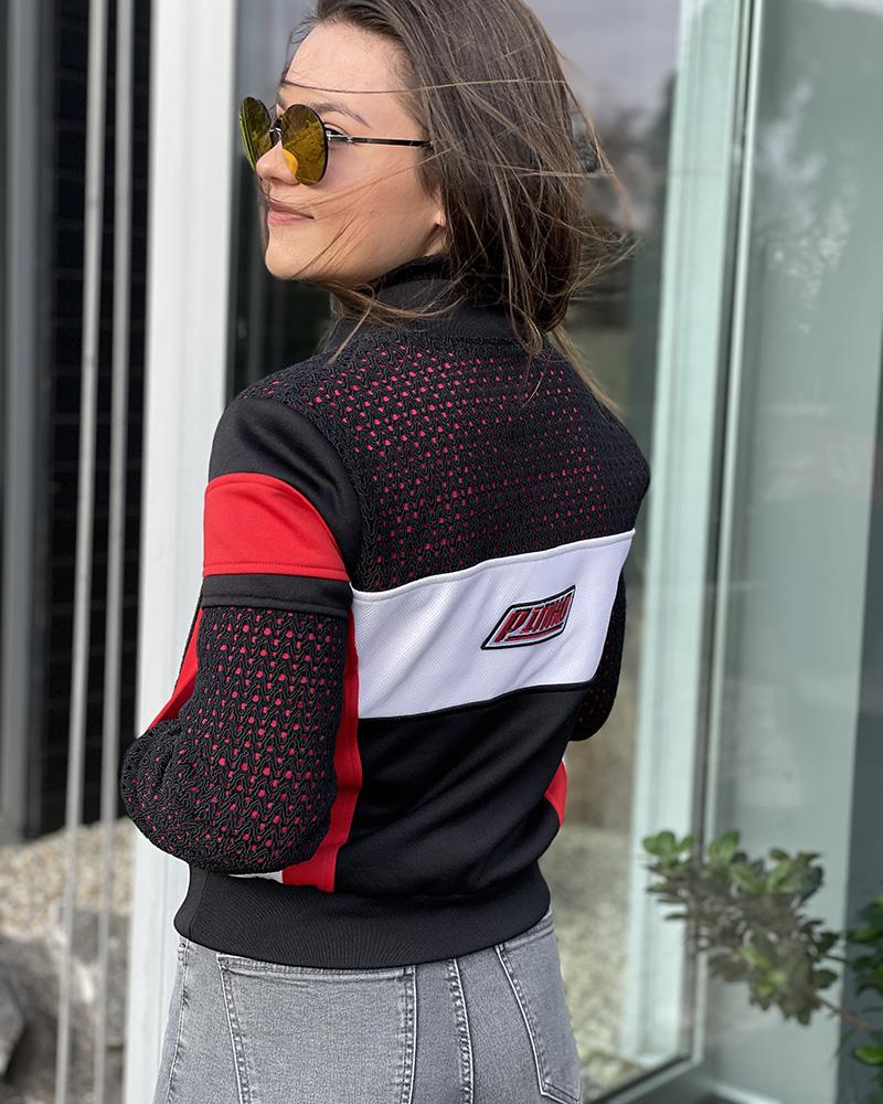 Pinko women's jacket black with lettering