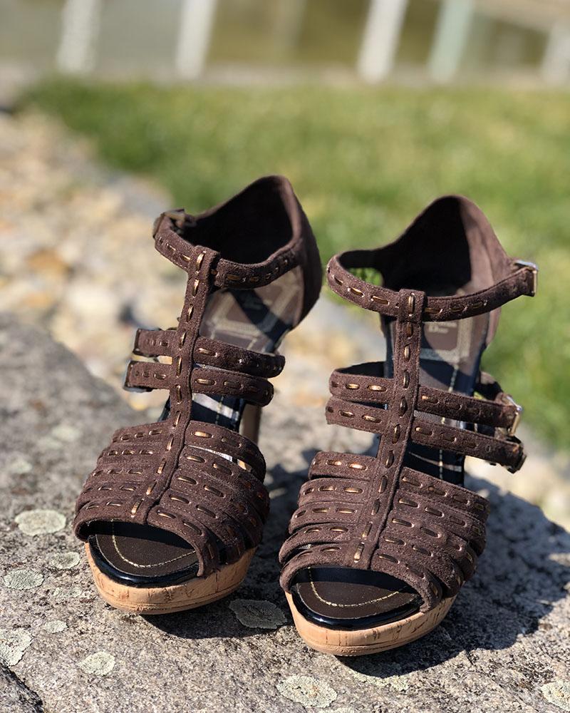 Sandále dámské Christian Dior hnědé