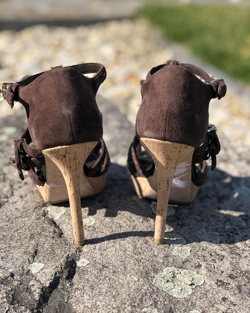 Sandále dámské Christian Dior hnědé
