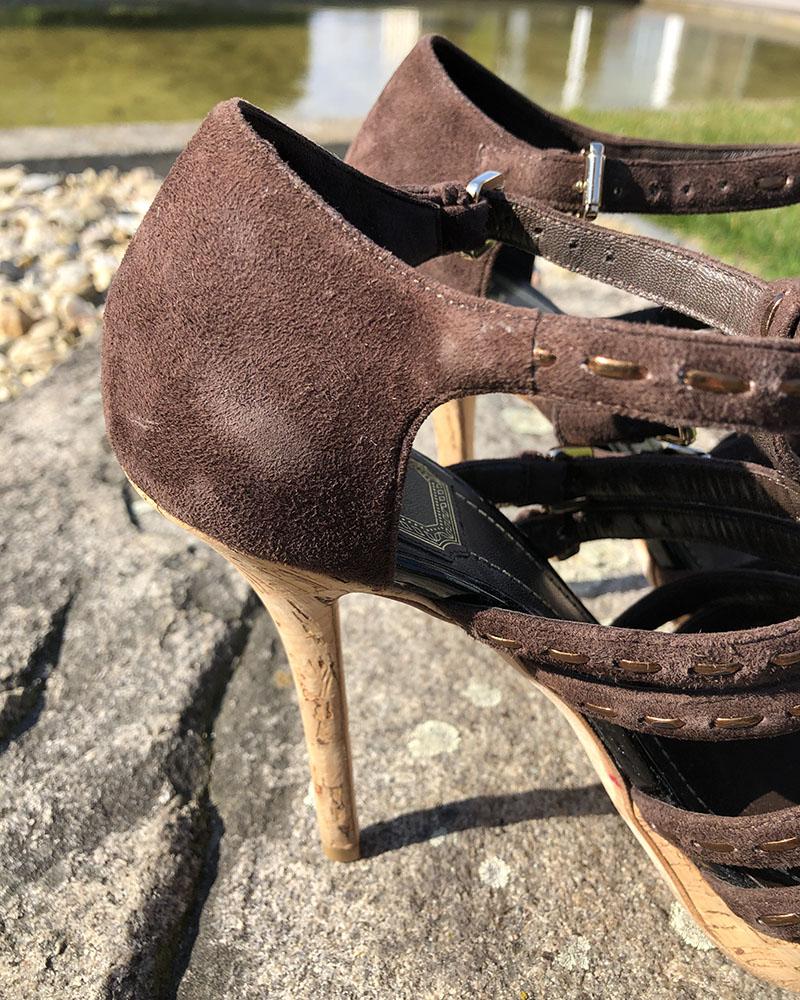Sandále dámské Christian Dior hnědé