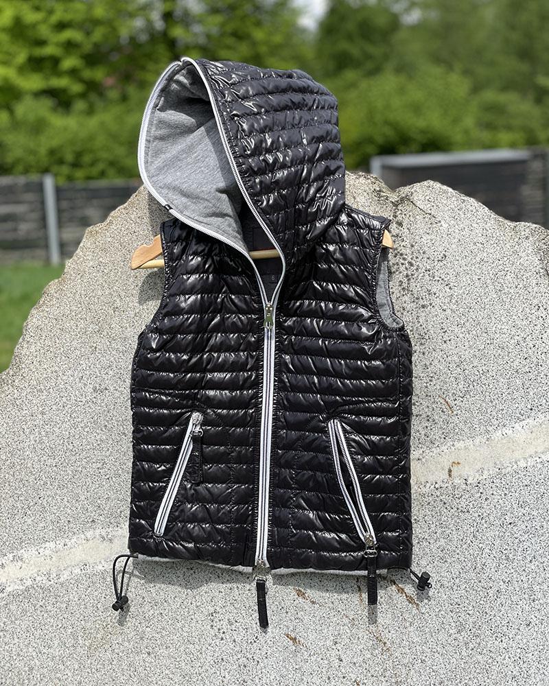 Children's vest Duvetica black glossy