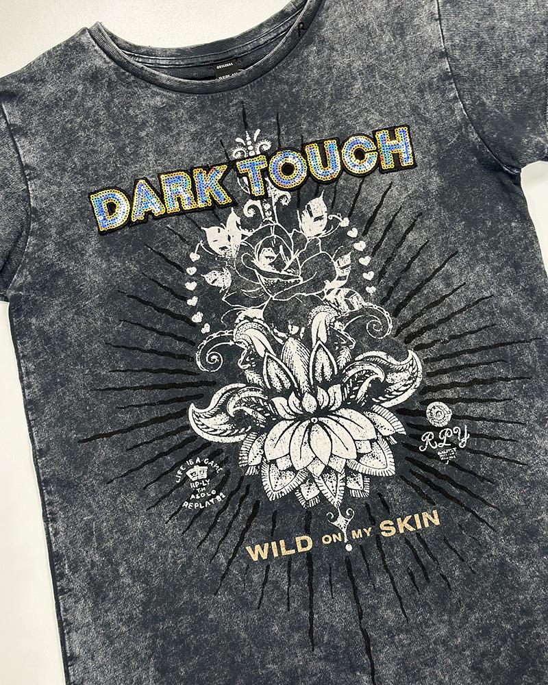 Children's t-shirt Replay DARK TOUCH gray