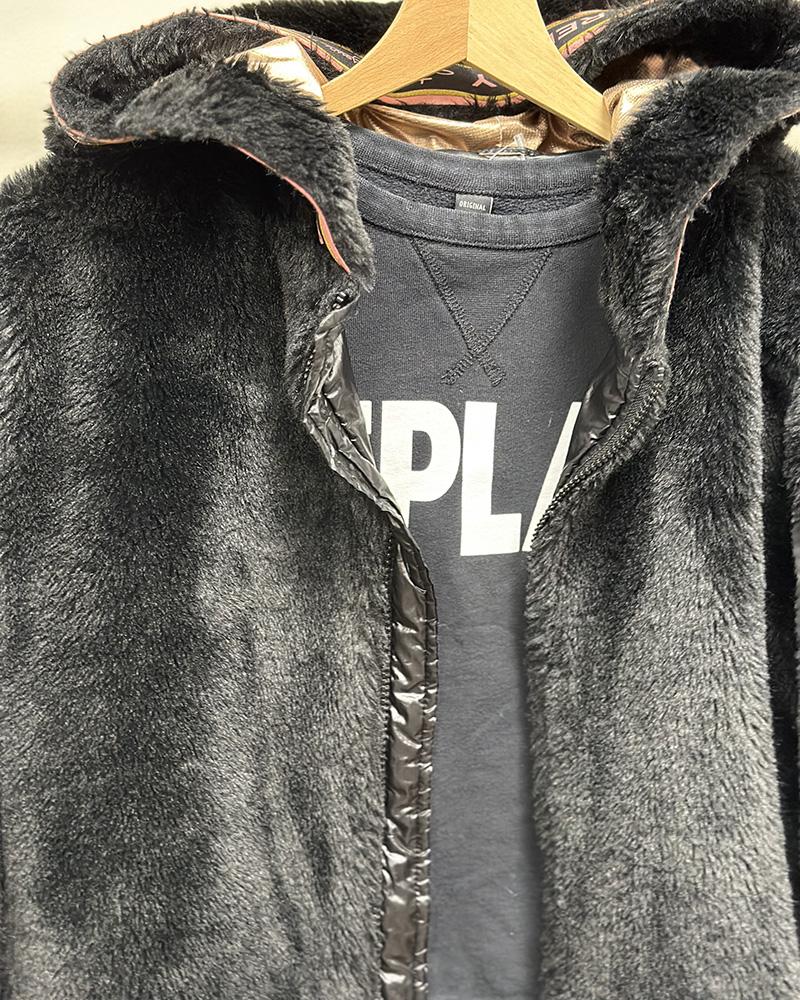 Replay children's jacket black with hood