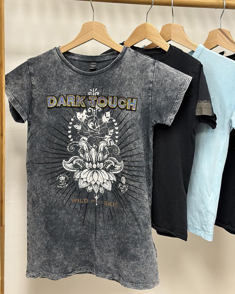 Children's t-shirt Replay DARK TOUCH gray