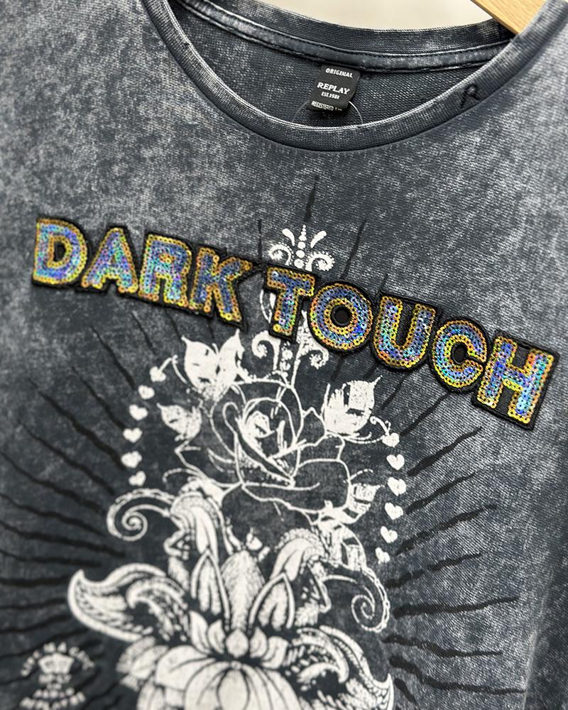 Children's t-shirt Replay DARK TOUCH gray