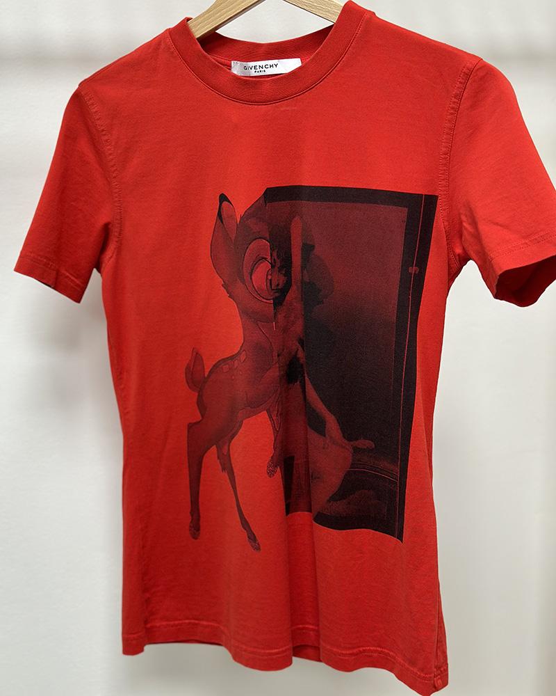 T-shirt women's Givenchy red Bambi