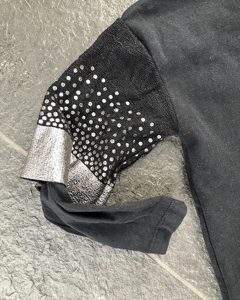 Children's sweatshirt Replay SUPERBE black with sequins