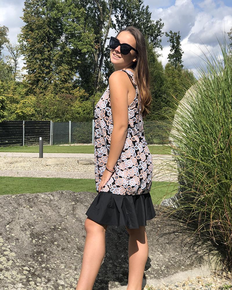 Women's Pinko dress with flower pattern