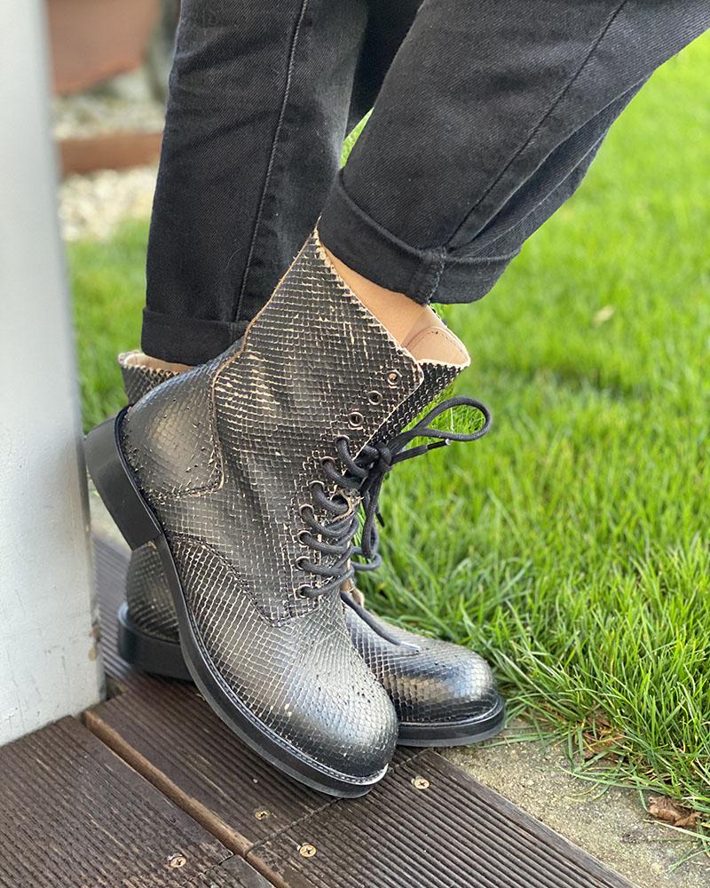 Boty dámské Diesel KOMB BOOT hadí