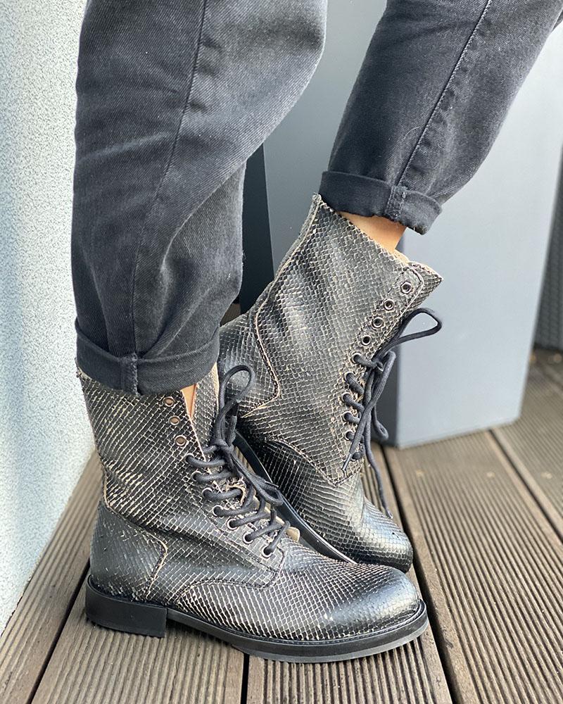 Boty dámské Diesel KOMB BOOT hadí