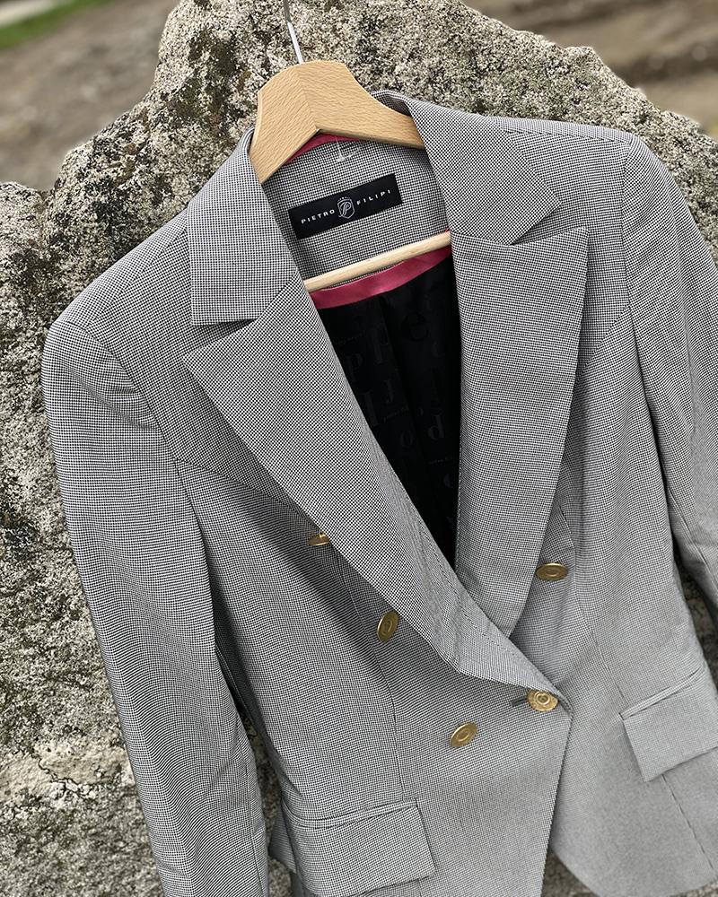 Women's jacket Massimo Dutti fine check