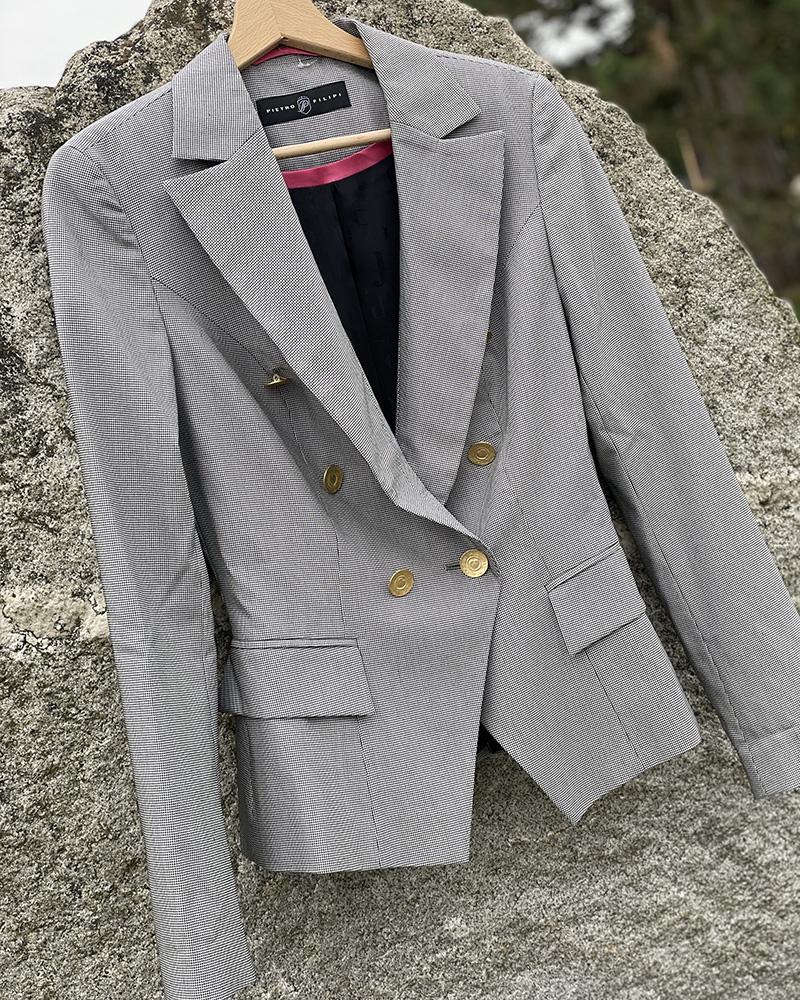 Women's jacket Massimo Dutti fine check