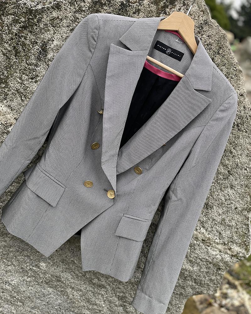 Women's jacket Massimo Dutti fine check