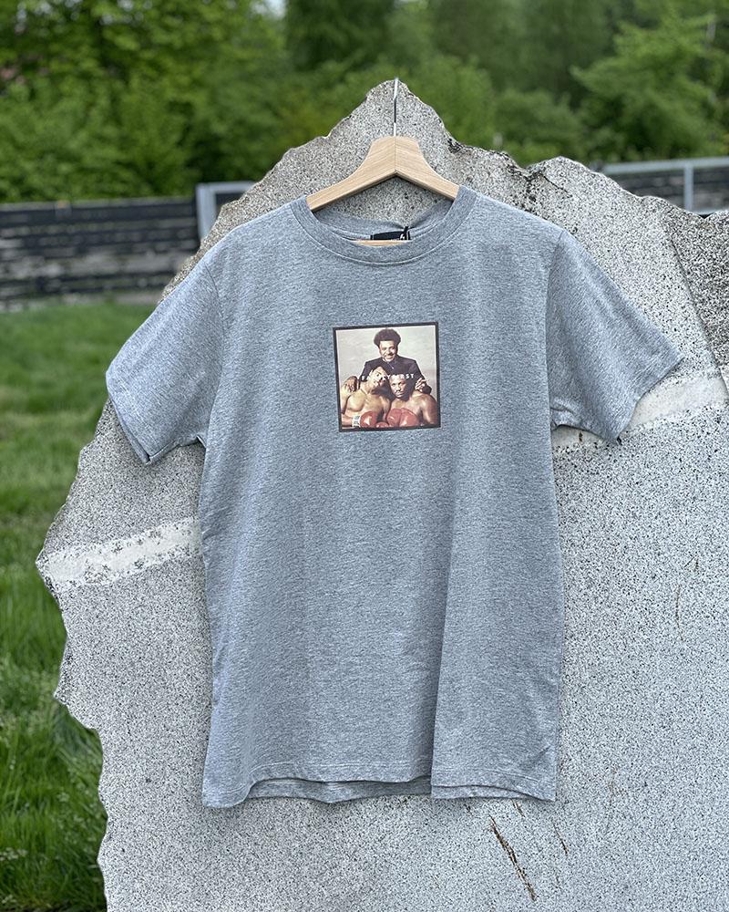 Triko pánské Family First šedé s potiskem