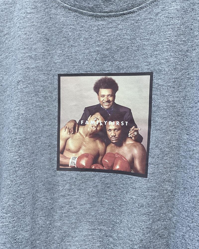 Triko pánské Family First šedé s potiskem