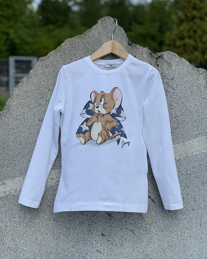 Children's t-shirt Monnalisa white with Jerry