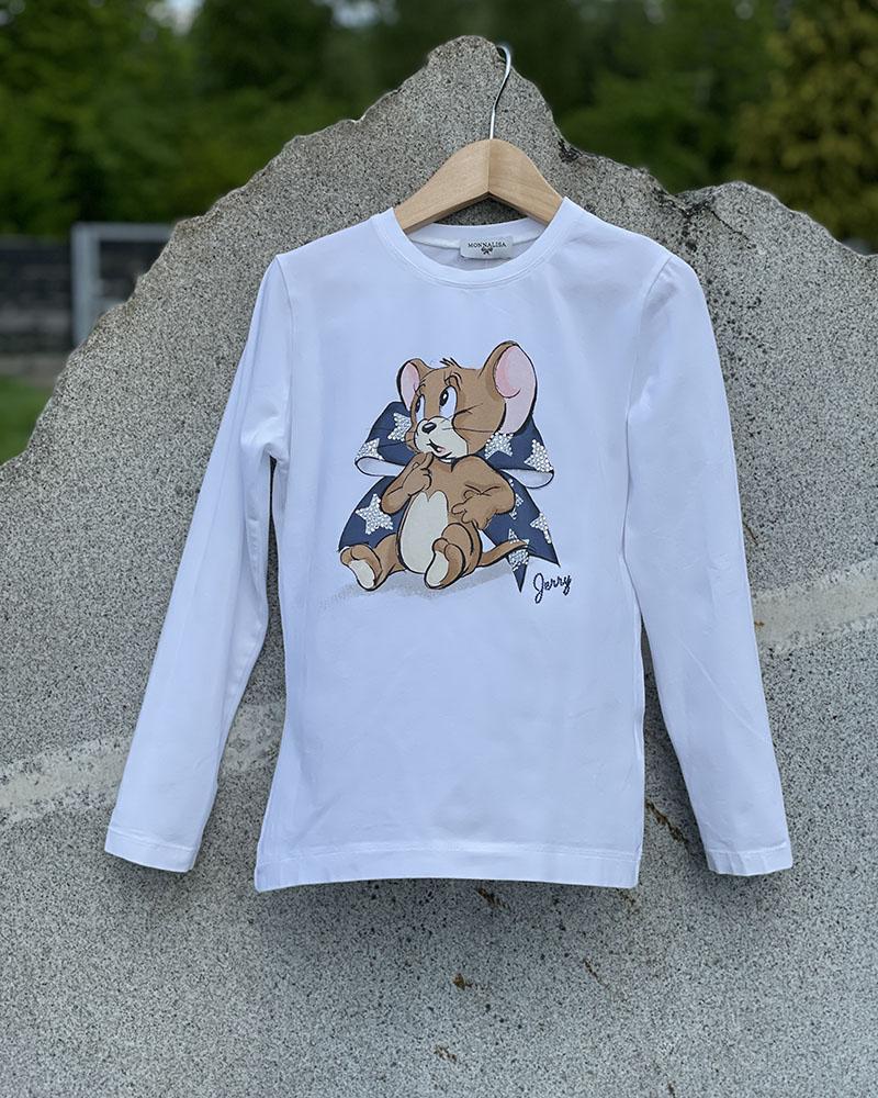Children's t-shirt Monnalisa white with Jerry