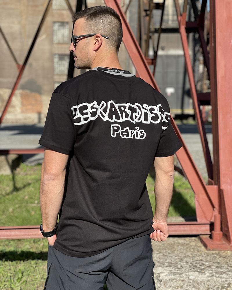 Triko pánské Les(art)ists černé s nápisem