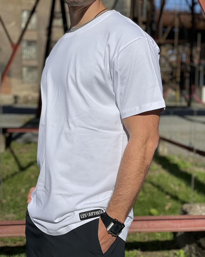 Triko pánské Les(art)ists bílé s nápisem
