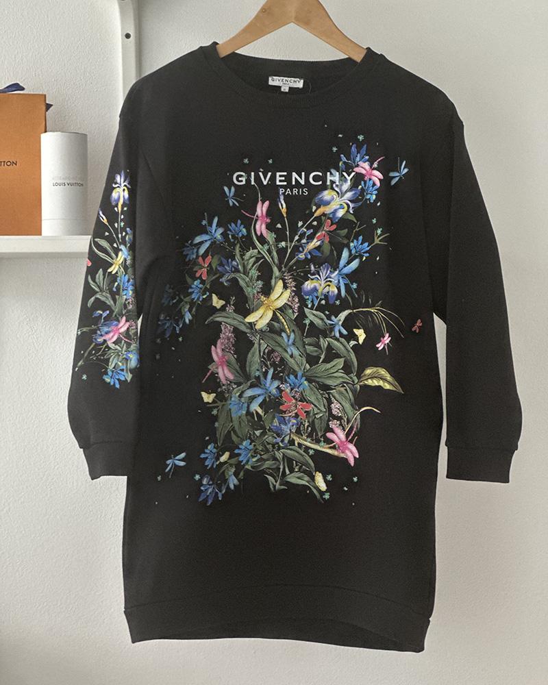 givenchy_mikina_cerna_floral_12let_XS