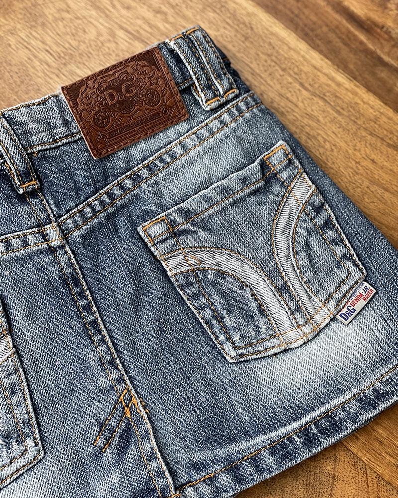 Dolce & Gabbana children's denim skirt