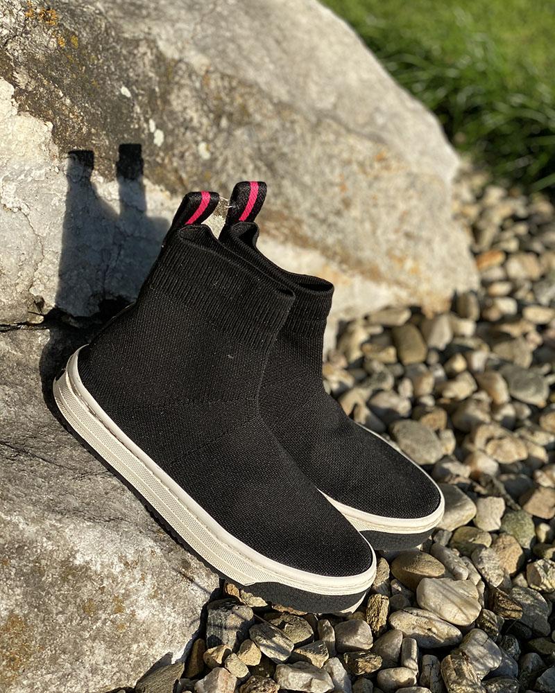 Tenisky dětské Marc Jacobs ponožkové černé