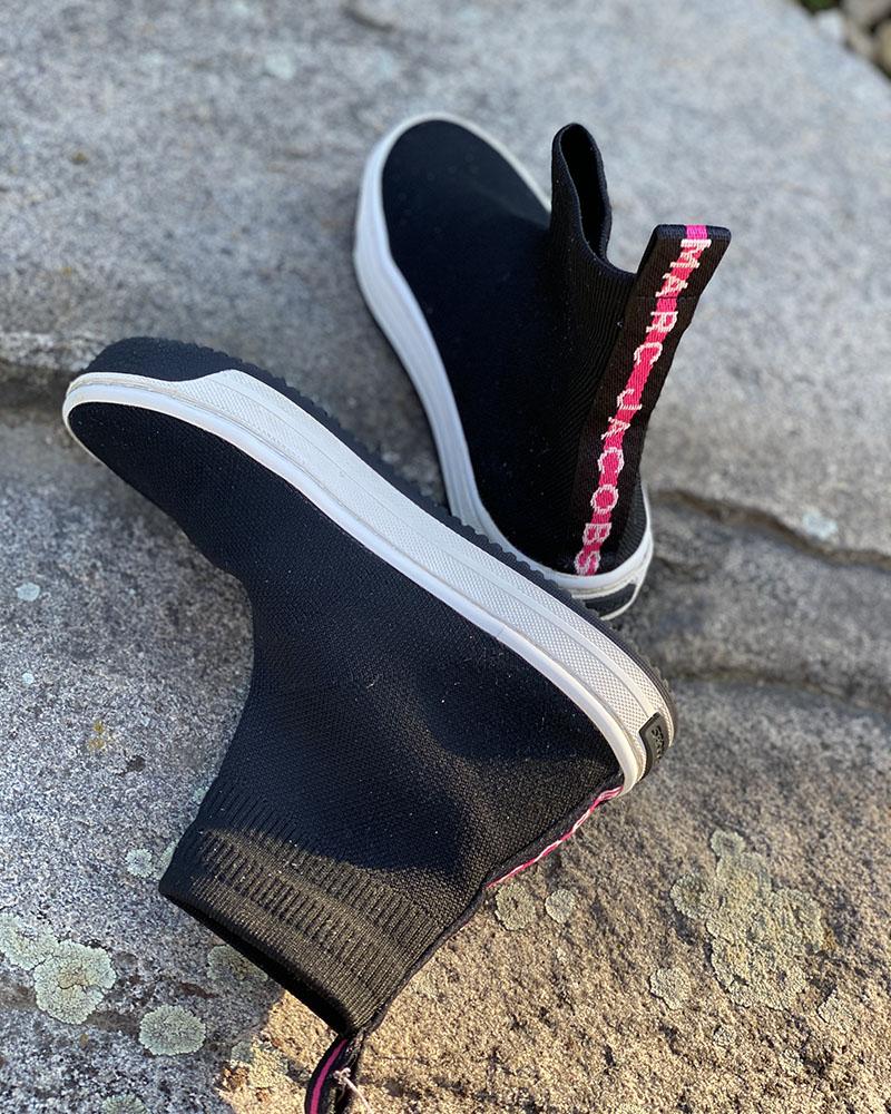 Tenisky dětské Marc Jacobs ponožkové černé