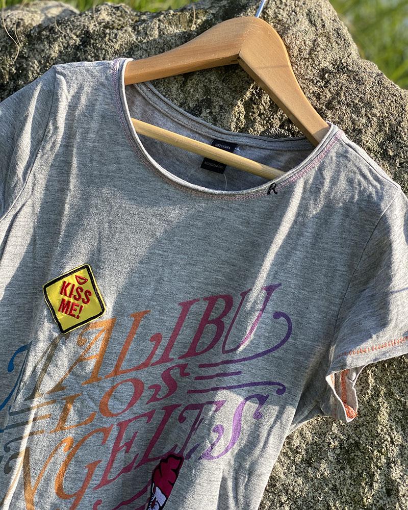 Children's T-shirt Replay MALIBU LOS ANGELES gray