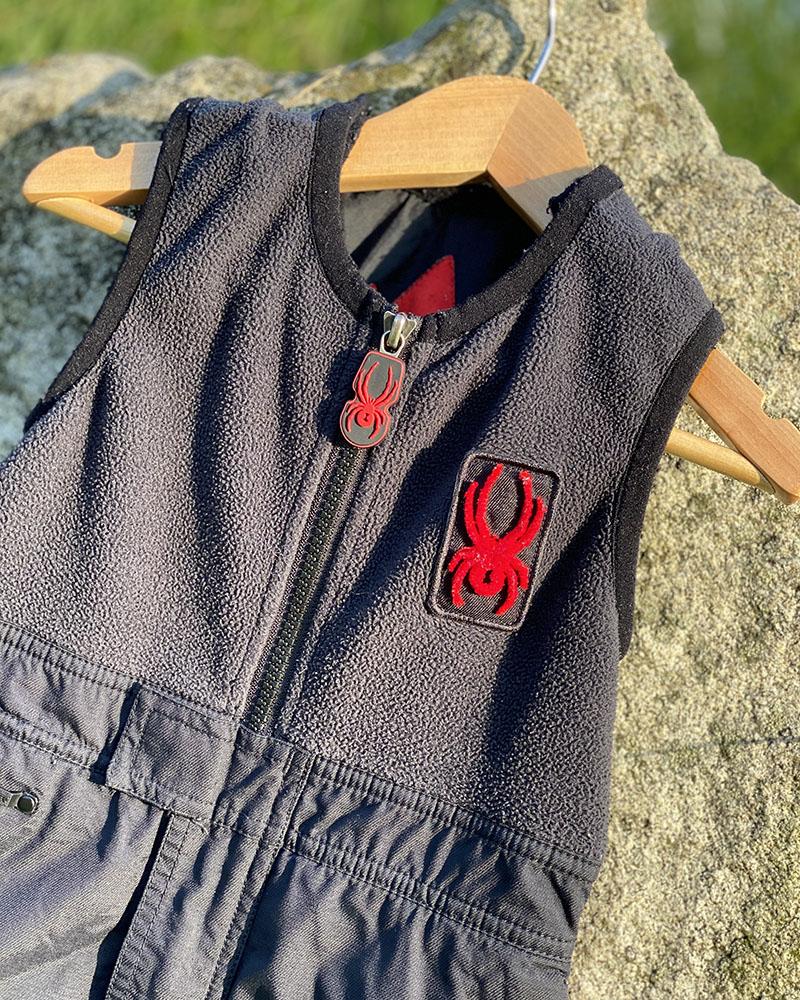Children's Spyder ski pants black-red