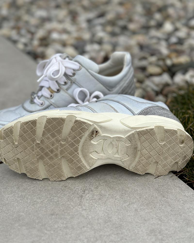 Tenisky dámské Chanel MARK světle modré