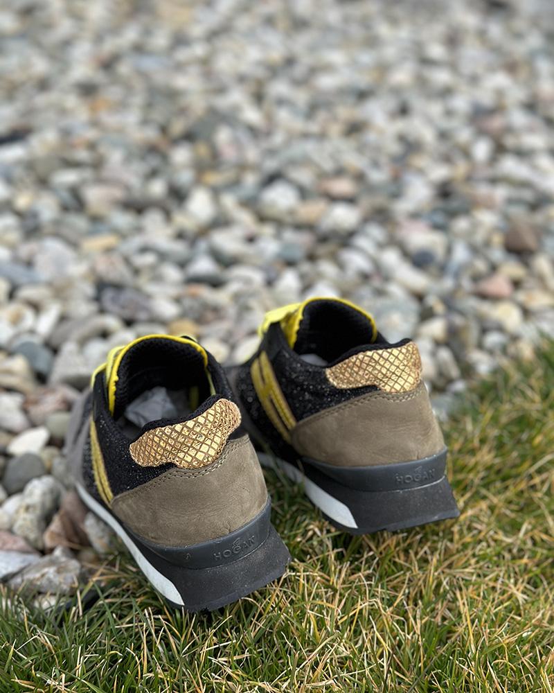 Tenisky dámské Hogan REBEL černo-žluté