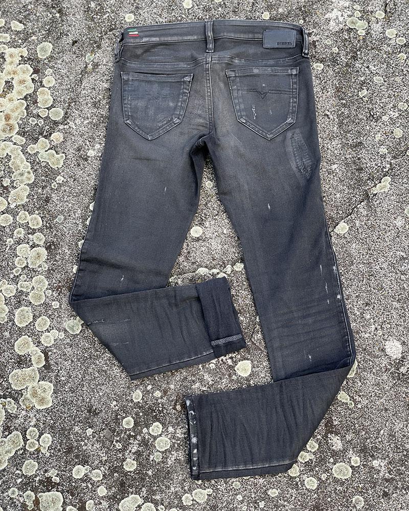 Women's jeans Diesel SKINZEE LOW black rubberized