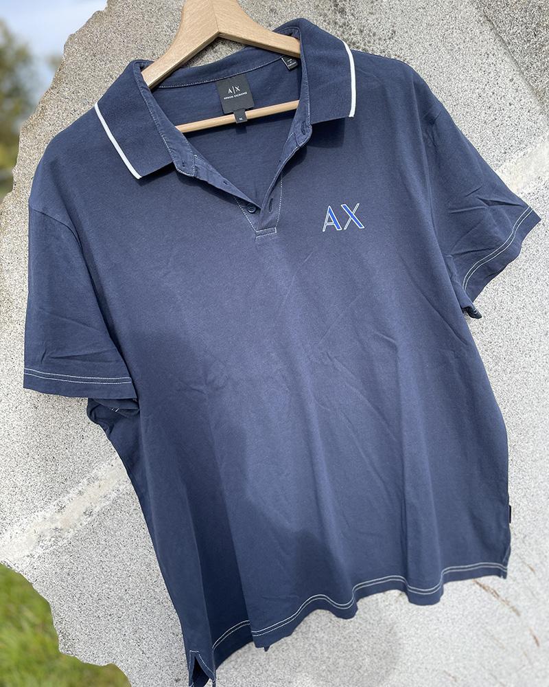 Polo triko pánské Armani Exchange modré navy