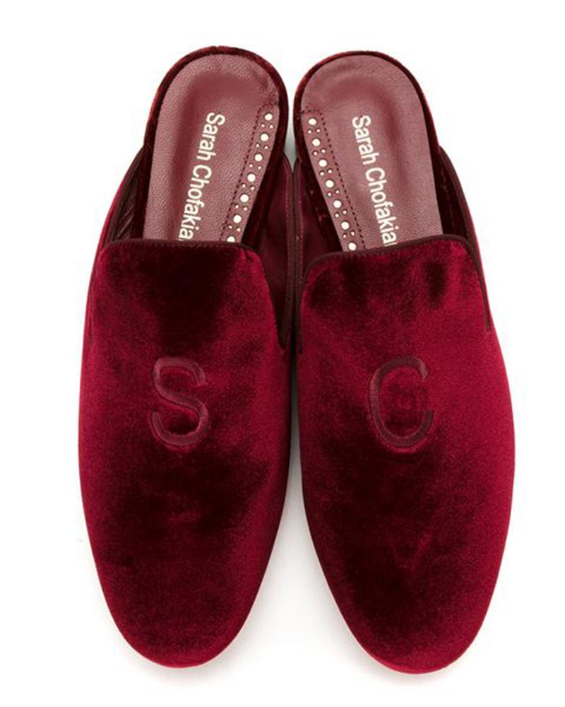 Nazouváky dámské Sarah Cofakain purpurové