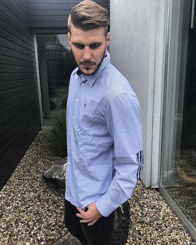 Košile pánská Cerruti modrá s proužkem