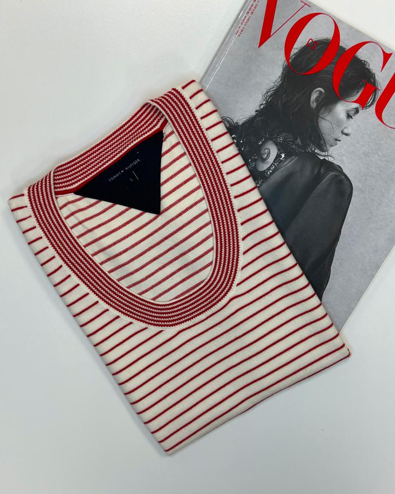 Vesta dámská Tommy Hilfiger proužkovaná