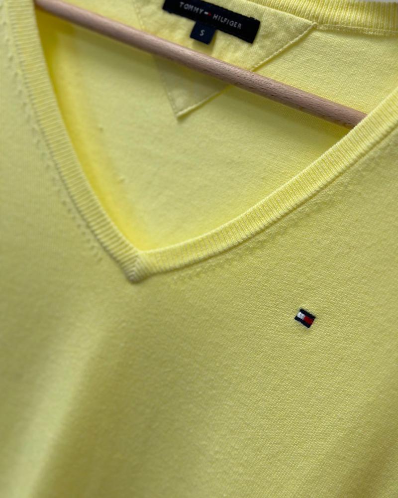Svetr dámský Tommy Hilfiger žluto-zelený