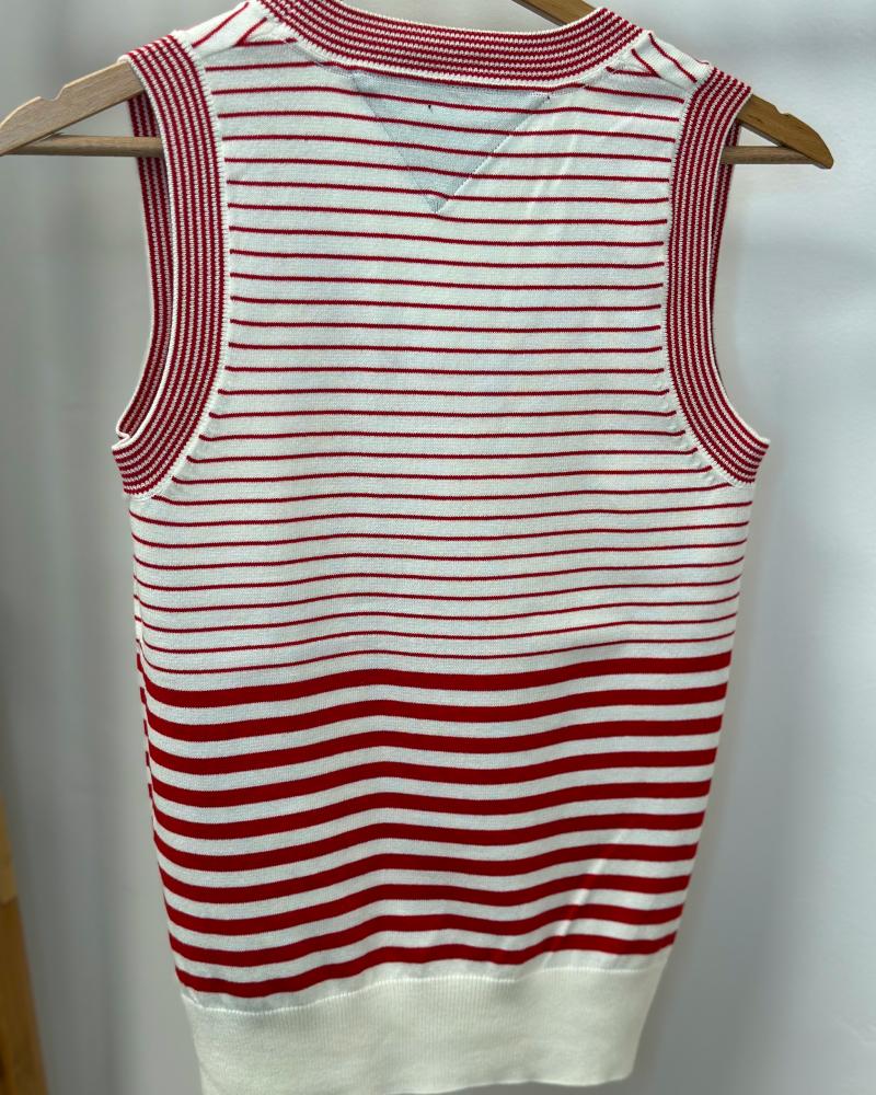 Vesta dámská Tommy Hilfiger proužkovaná
