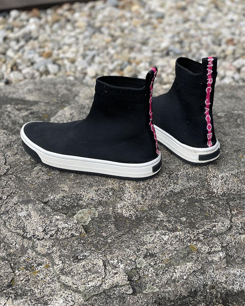 Tenisky dětské Marc Jacobs ponožkové černé