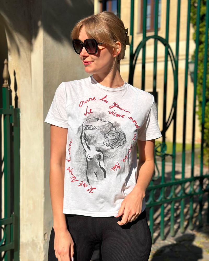 Triko dámské Christian Dior bílé