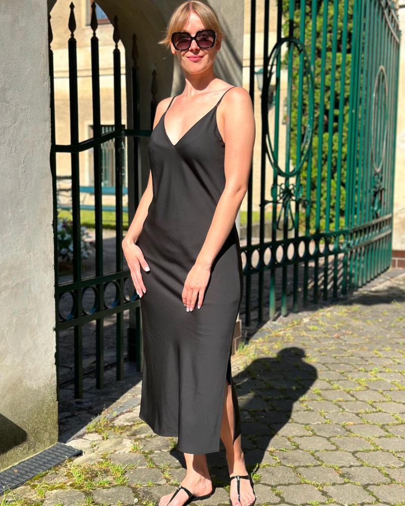 Šaty dámské Calvin Klein černé dlouhé koktejlové