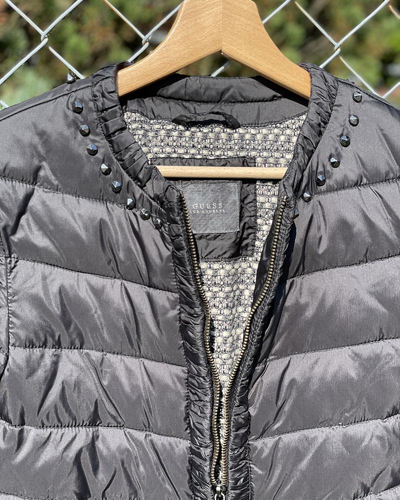 Guess women's jacket black with prints