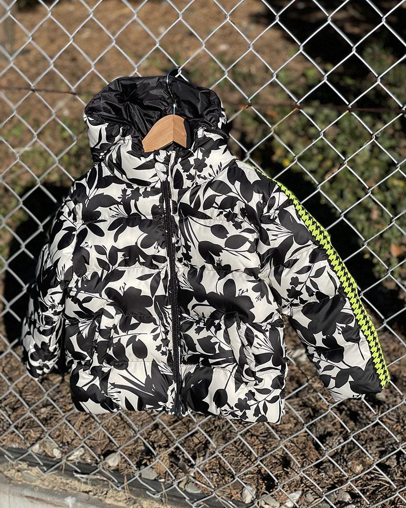 Replay children's jacket with floral pattern